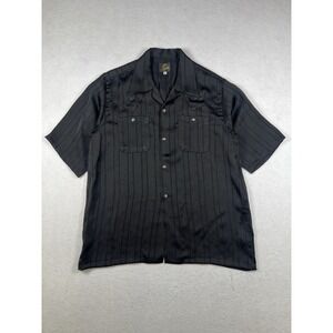 Needles Cowboy ONE-UP Black Western Pearl Button Butterfly Small SS Shirt XS